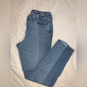 Old Navy two tone rockstar jeans